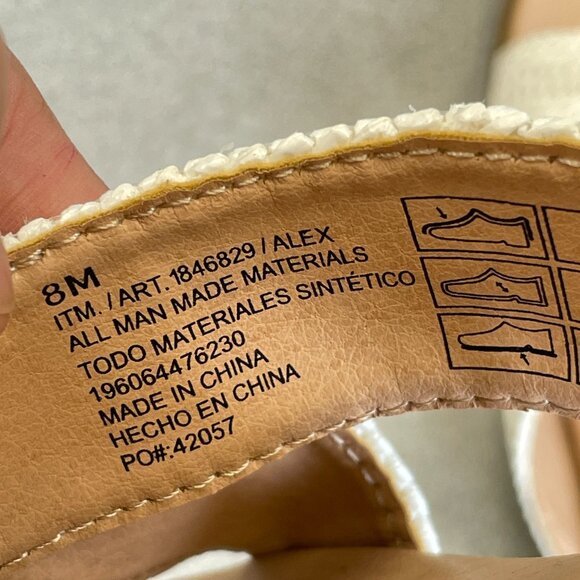 NWOT Draper James Alex Women's Size 8M Cross Strap Flat Sandals Slip-On - Picture 4 of 6